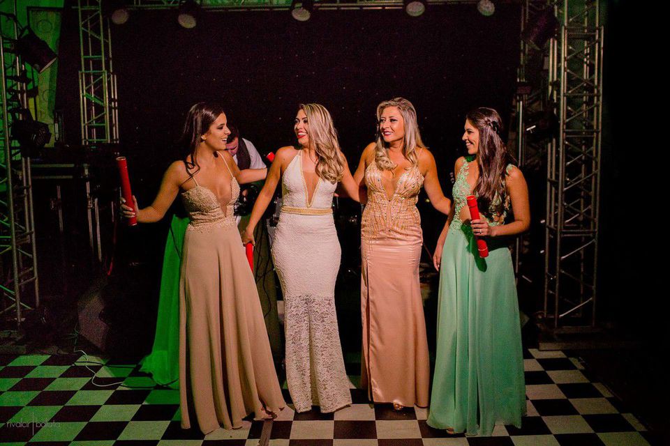 Recepção da Bruna, Dani, Isa e Vanessa